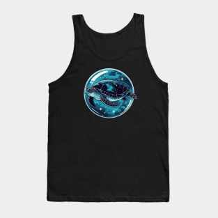 Space Bubble Turtle Tank Top